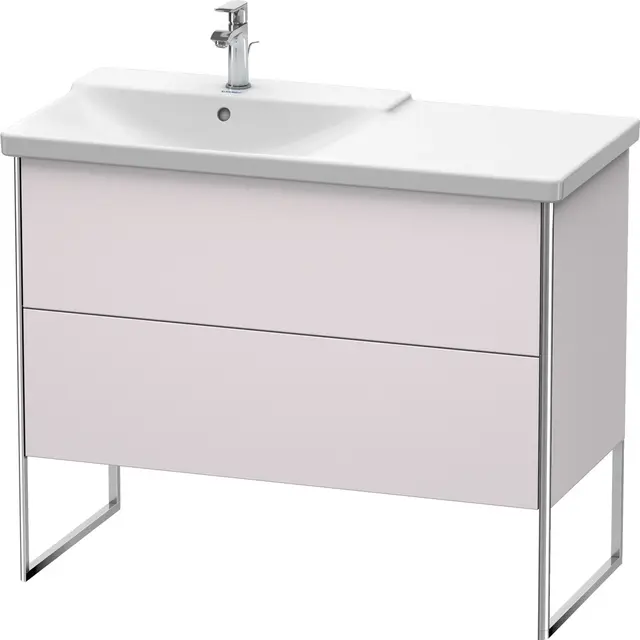 Duravit Xsquare Servantskap m/2 skuffer 1010x805x474 mm, Hvitlilla Matt Lakk 