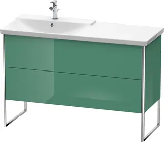 Duravit Xsquare Servantskap m/2 skuffer 1210x805x474 mm, Jadegr&#248;nn H&#248;yglans