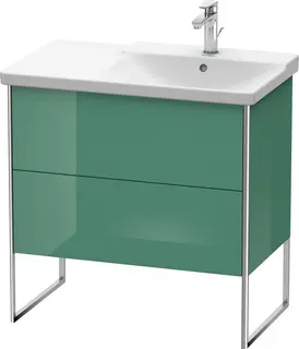 Duravit Xsquare Servantskap m/2 skuffer 810x805x474 mm, Jadegr&#248;nn H&#248;yglans