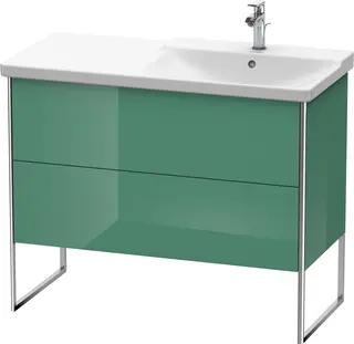 Duravit Xsquare Servantskap m/2 skuffer 1010x805x474 mm, Jadegr&#248;nn H&#248;yglans