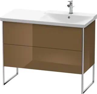 Duravit Xsquare Servantskap m/2 skuffer 1010x805x474 mm, Olivenbrun H&#248;yglans