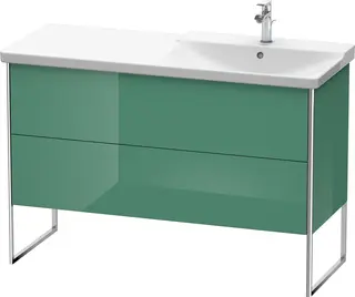 Duravit Xsquare Servantskap m/2 skuffer 1210x805x474 mm, Jadegr&#248;nn H&#248;yglans