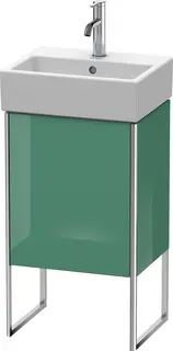 Duravit Xsquare Servantskap m/1 d&#248;r, ven 434x731x340 mm, Jadegr&#248;nn H&#248;yglans