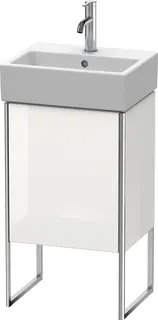 Duravit Xsquare Servantskap m/1 d&#248;r, ven 434x731x340 mm, Hvit H&#248;yglans Lakk