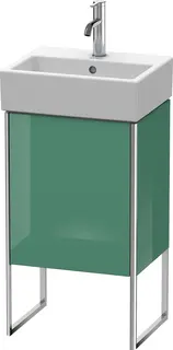 Duravit Xsquare Servantskap m/1 d&#248;r, h&#248;y 434x731x340 mm, Jadegr&#248;nn H&#248;yglans