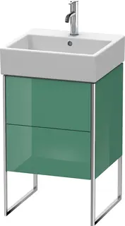 Duravit Xsquare Servantskap m/1 d&#248;r 484x731x460 mm, Jadegr&#248;nn H&#248;yglans