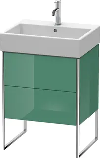 Duravit Xsquare Servantskap m/1 d&#248;r 584x731x460 mm, Jadegr&#248;nn H&#248;yglans