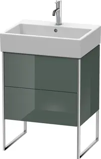 Duravit Xsquare Servantskap m/1 d&#248;r 584x731x460 mm, Dolomittgr&#229; H&#248;yglans