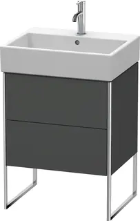 Duravit Xsquare Servantskap m/1 d&#248;r 584x731x460 mm, Grafitt Matt