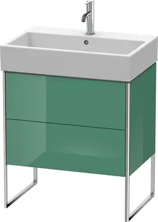 Duravit Xsquare Servantskap m/1 d&#248;r 684x731x460 mm, Jadegr&#248;nn H&#248;yglans