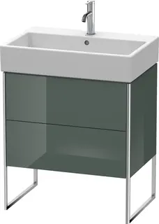 Duravit Xsquare Servantskap m/1 d&#248;r 684x731x460 mm, Dolomittgr&#229; H&#248;yglans