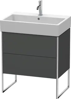 Duravit Xsquare Servantskap m/1 d&#248;r 684x731x460 mm, Grafitt Matt