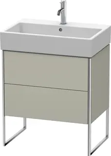 Duravit Xsquare Servantskap m/1 d&#248;r 684x731x460 mm, Taupe Matt