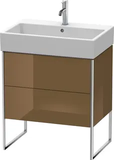 Duravit Xsquare Servantskap m/1 d&#248;r 684x731x460 mm, Olivenbrun H&#248;yglans