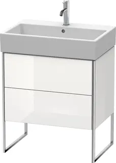 Duravit Xsquare Servantskap m/1 d&#248;r 684x731x460 mm, Hvit H&#248;yglans Lakk