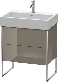 Duravit Xsquare Servantskap m/1 d&#248;r 684x731x460 mm, Flanellgr&#229; H&#248;yglans