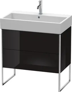 Duravit Xsquare Servantskap m/1 dør 784x731x460 mm, Sort Høyglans