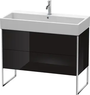 Duravit Xsquare Servantskap m/1 dør 984x731x460 mm, Sort Høyglans