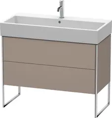 Duravit Xsquare Servantskap m/1 dør 984x731x460 mm, Basalt Matt