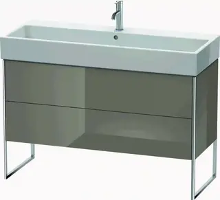 Duravit Xsquare Servantskap m/1 d&#248;r 1184x731x460 mm, Flanellgr&#229; H&#248;yglans