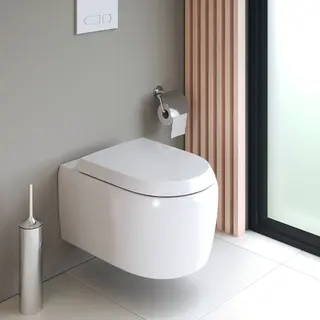 Duravit Qatego Vegghengt Toalett 530x360 mm, uten skyllekant, Hvit