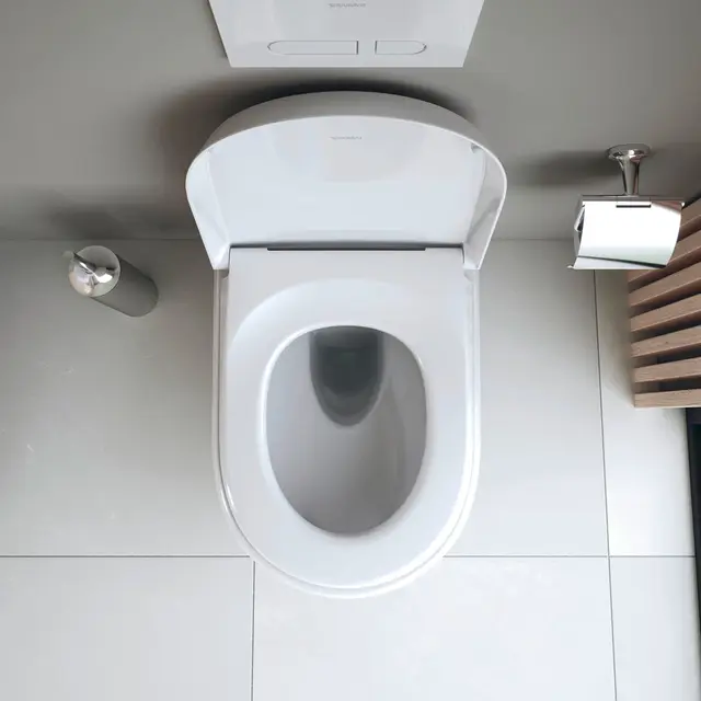 Duravit Qatego Vegghengt Toalett 530x360 mm, uten skyllekant, Hvit 
