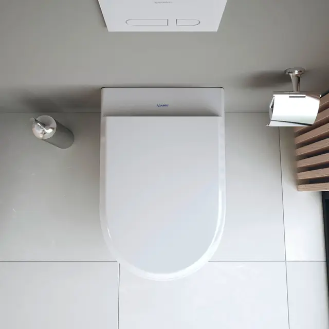 Duravit Qatego Vegghengt Toalett 530x360 mm, uten skyllekant, Hvit 