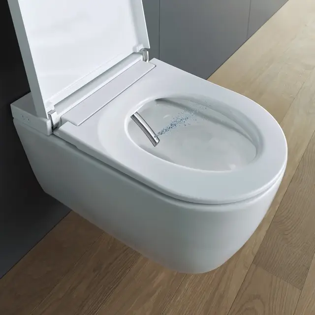 Duravit SensoWash Starck f Plus toalett Vegghengt med spyling og lufttørker 