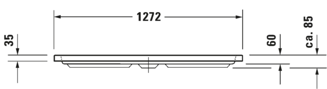 Duravit D-Code Dusjkar 900x900 mm. 