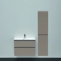 Duravit D-Neo Compact M&#248;belpakke 810x372 mm, m/servant, Basalt Matt Dekor