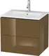 Duravit L-Cube Servantskap m/2 skuffer 620x550x481 mm, Olivenbrun HG