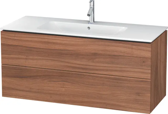 Duravit L-Cube Servantskap m/2 skuffer 1220x550x481 mm, Natur Valnøtt 