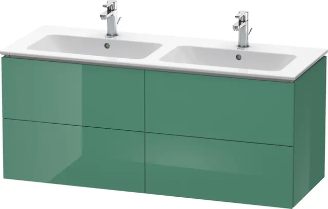 Duravit L-Cube Servantskap m/2 skuffer 1290x550x481 mm, Jadegrønn HG 