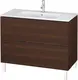 Duravit L-Cube Servantskap m/2 skuffer 1020x704x481 mm, B&#248;rstet Valn&#248;tt