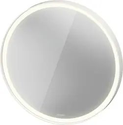 Duravit L-Cube Speil m/LED-lys &#216;700 mm. Hvit ramme