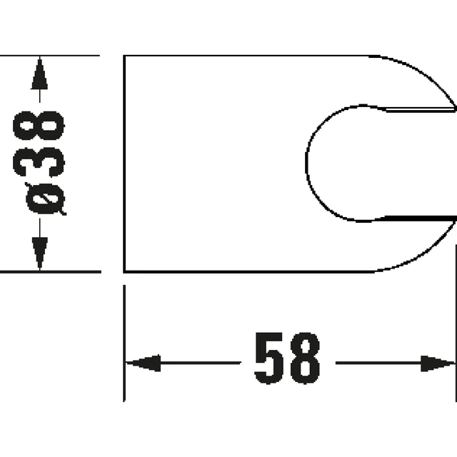 Duravit Dusjholder Sort Matt 