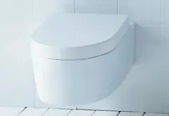 Flaminia Link GoClean Vegghengt toalett 360x560 mm, Uten skyllekant, Hvit