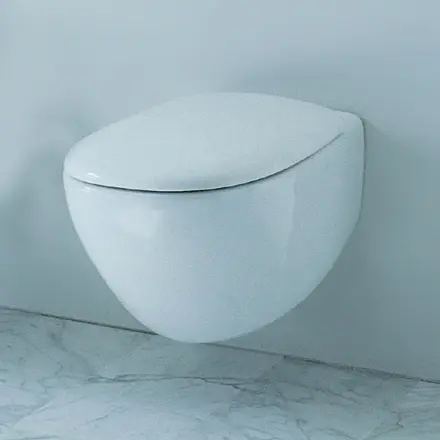 Flaminia Spin Vegghengt toalett 350x550 mm, Milky White Matt 