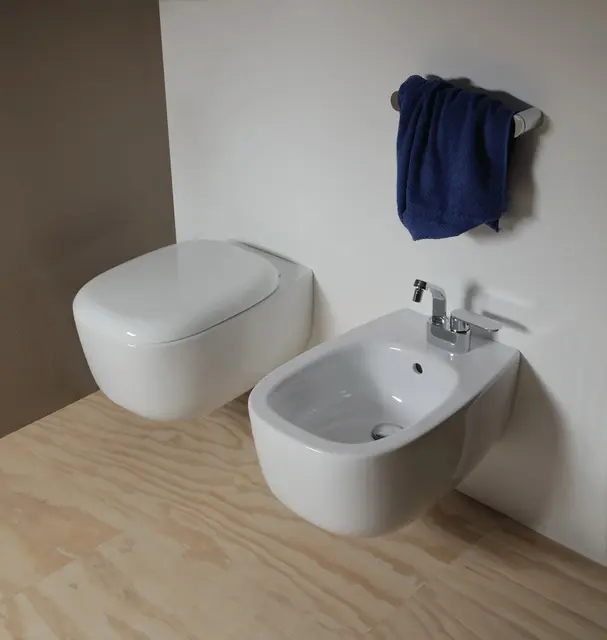 Flaminia Bonola GoClean Vegghengt toal. 380x540 mm, Uten skyllekant, Hvit 