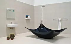 Flaminia Leggera Frittstående badekar 2200x1800 mm, Pietraluce, Hvit