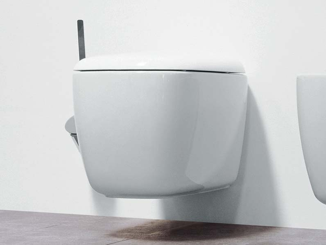 Flaminia Mono Vegghengt toalett 350x520 mm, Sort 