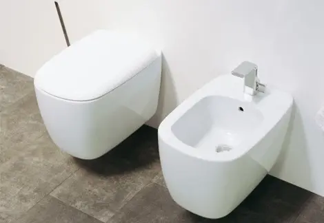 Flaminia Mono Vegghengt toalett 350x520 mm, Hvit 