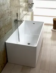 Flaminia Wash Frittstående badekar 1500x700 mm, Pietraluce, Hvit