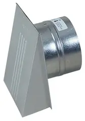 Flexit Ventilatorventil kappe/spjeld Ø125 mm, m/rund stuss