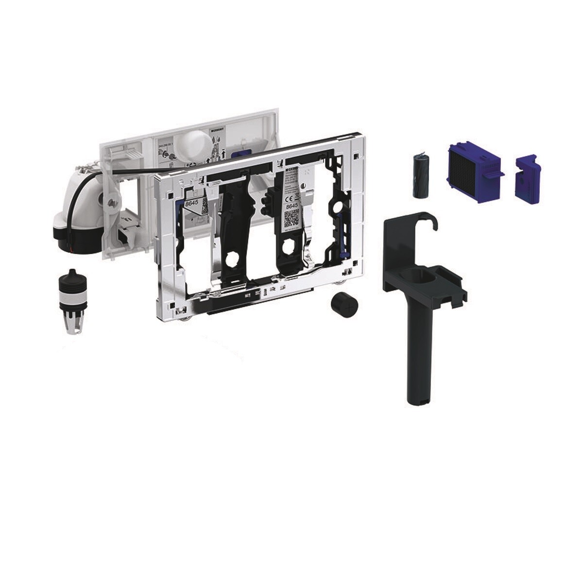 Geberit DuoFresh Modul, Automatisk start For Standard Duofix sisterne, Krom