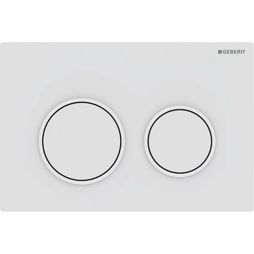 Geberit Omega20 Betjeningsplate Hvit Matt/Hvit/Hvit Matt, Easy-Clean