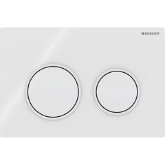 Geberit Omega20 Betjeningsplate Hvit/Hvit Matt/Hvit, Easy-Clean