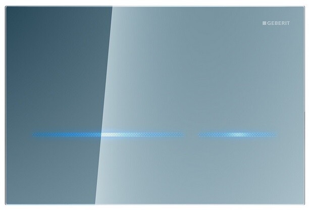 Geberit Sigma80 Betjeningsplate Berøringsfri,  Sotet glass, Komplett