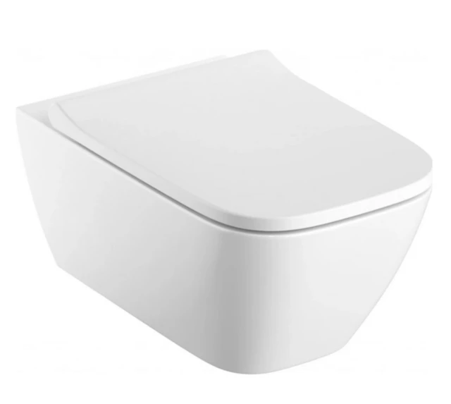 Geberit Smyle Square Vegghengt Toalett 54x35 cm, TurboFlush, Hvit 