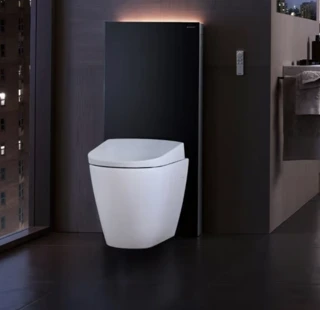 Geberit Monolith Plus Modul, 114 cm Til gulvst&#229;ende toalett, med lys